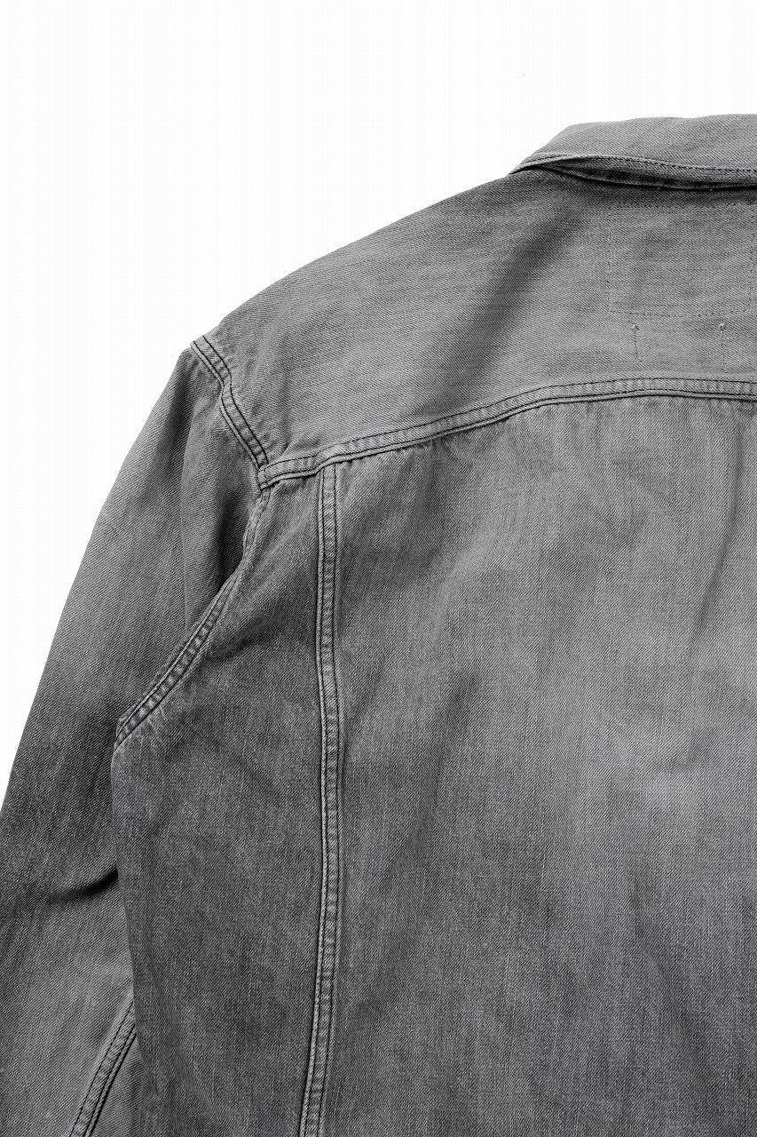 FULLCOUNT x KAMIYA Switching Denim Jacket / 13.7oz Original Selvedge Denim (BLACK) - Image 9