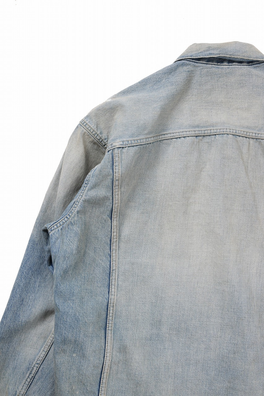 FULLCOUNT x KAMIYA Switching Denim Jacket / 13.7oz Original Selvedge Denim (INDIGO BLUE) - Image 10