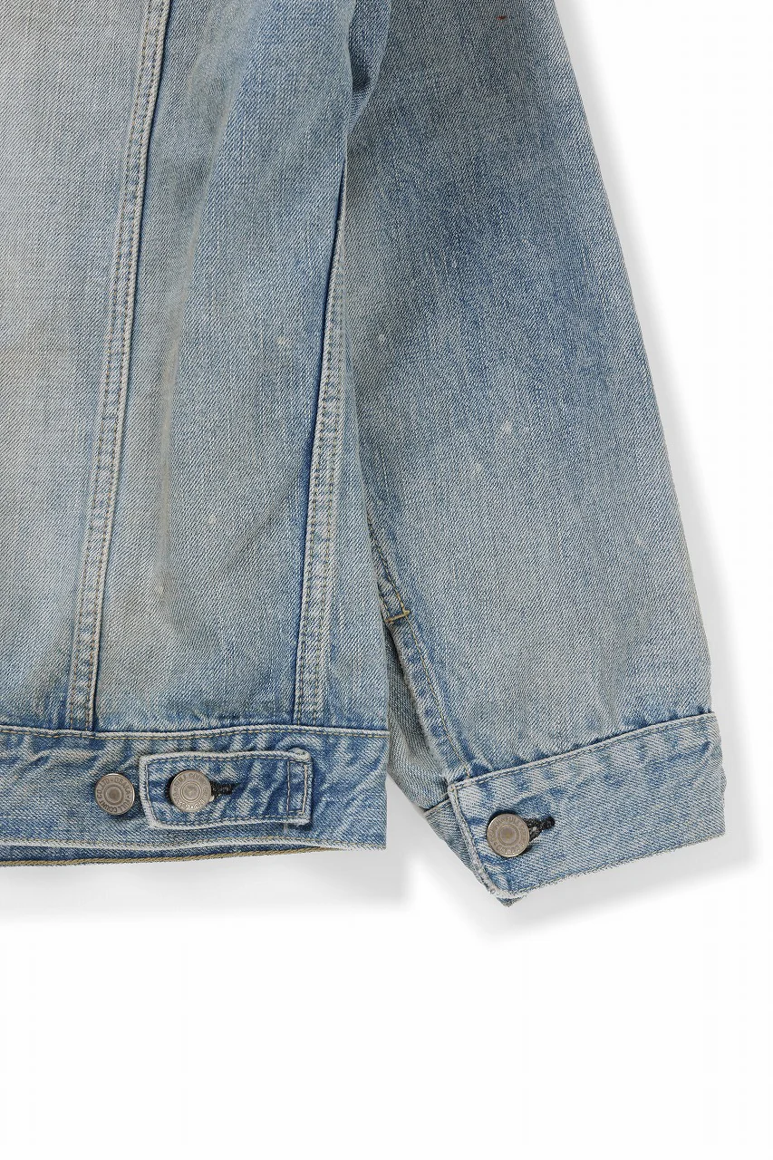FULLCOUNT x KAMIYA Switching Denim Jacket / 13.7oz Original Selvedge Denim (INDIGO BLUE) - Image 11