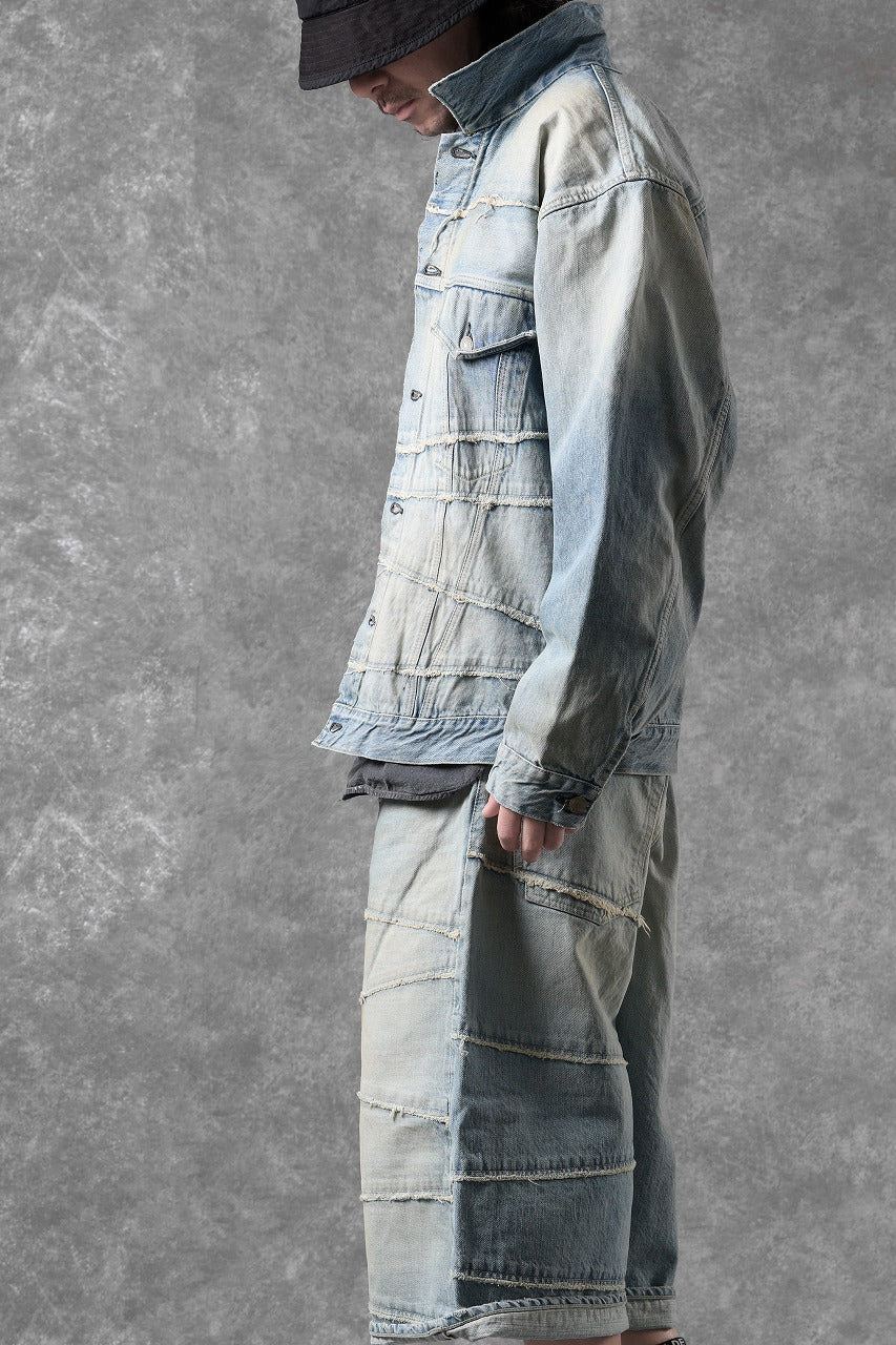 FULLCOUNT x KAMIYA Switching Denim Jacket / 13.7oz Original Selvedge Denim (INDIGO BLUE) - Image 13
