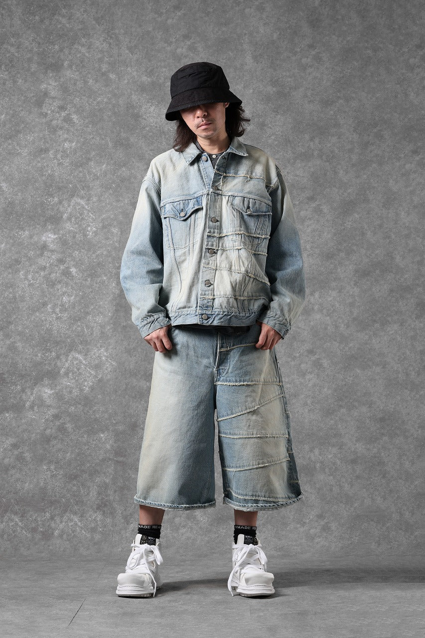 FULLCOUNT x KAMIYA Switching Denim Jacket / 13.7oz Original Selvedge Denim (INDIGO BLUE) - Image 14