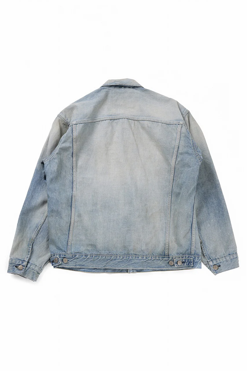 FULLCOUNT x KAMIYA Switching Denim Jacket / 13.7oz Original Selvedge Denim (INDIGO BLUE) - Image 2