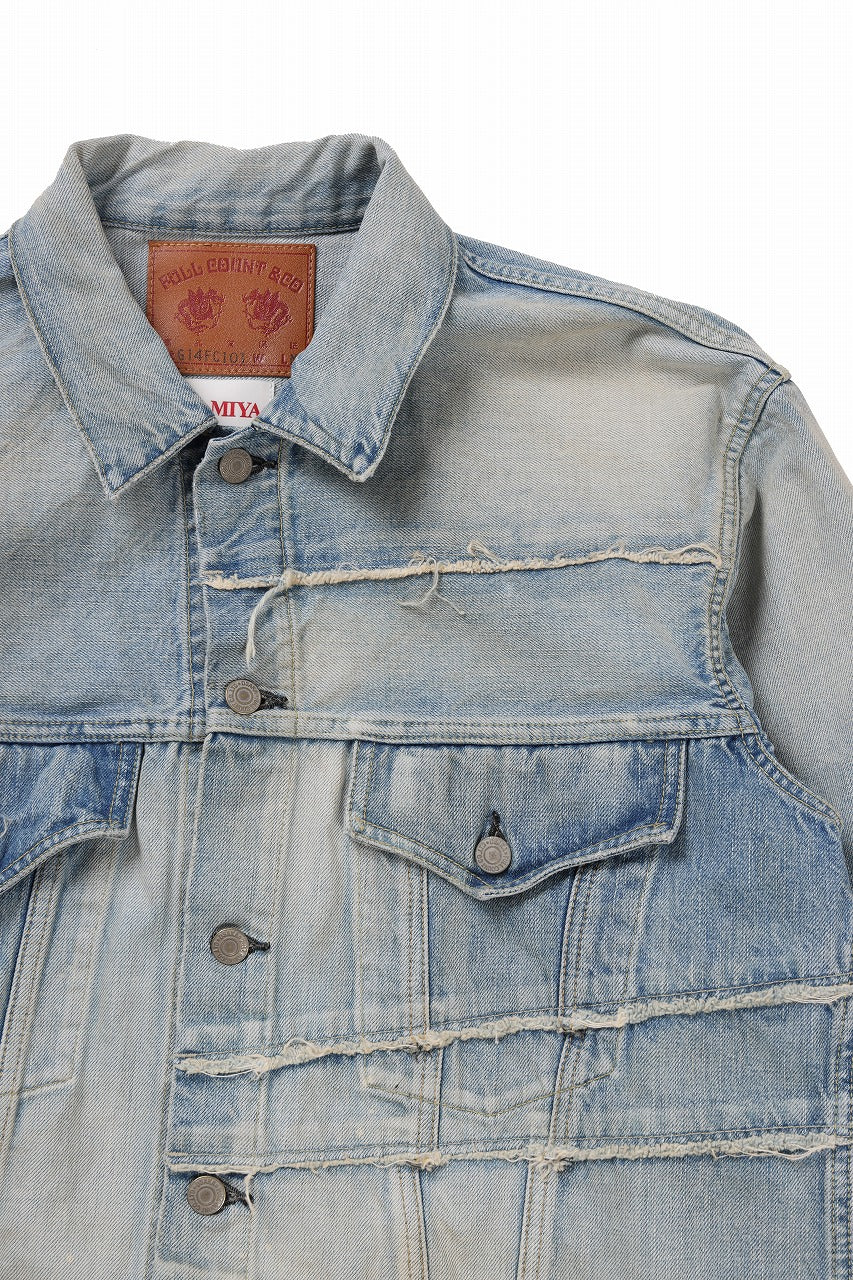 FULLCOUNT x KAMIYA Switching Denim Jacket / 13.7oz Original Selvedge Denim (INDIGO BLUE) - Image 3