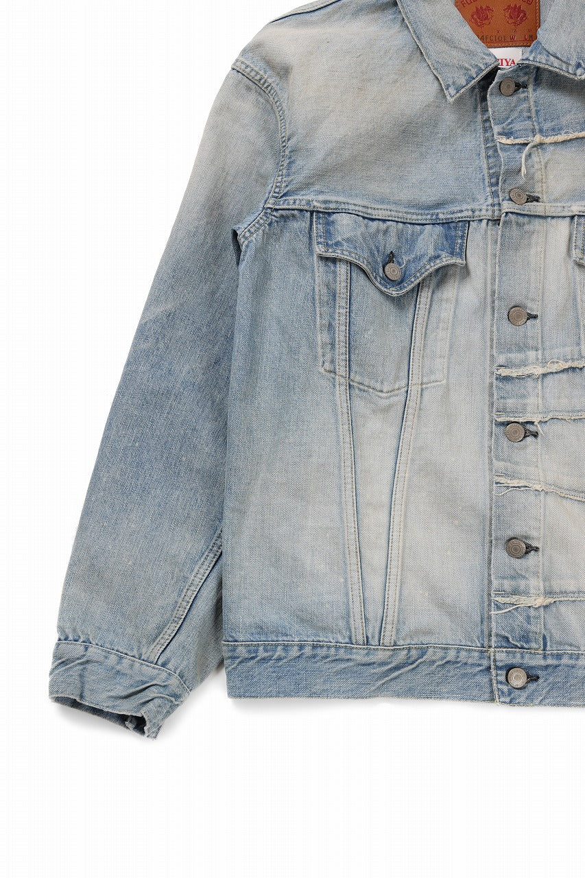 FULLCOUNT x KAMIYA Switching Denim Jacket / 13.7oz Original Selvedge Denim (INDIGO BLUE) - Image 4