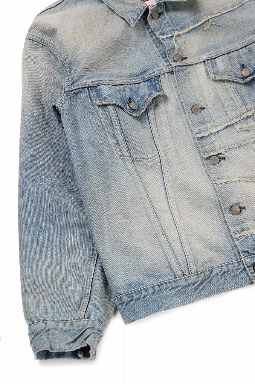 FULLCOUNT x KAMIYA Switching Denim Jacket / 13.7oz Original Selvedge Denim (INDIGO BLUE) - Image 7