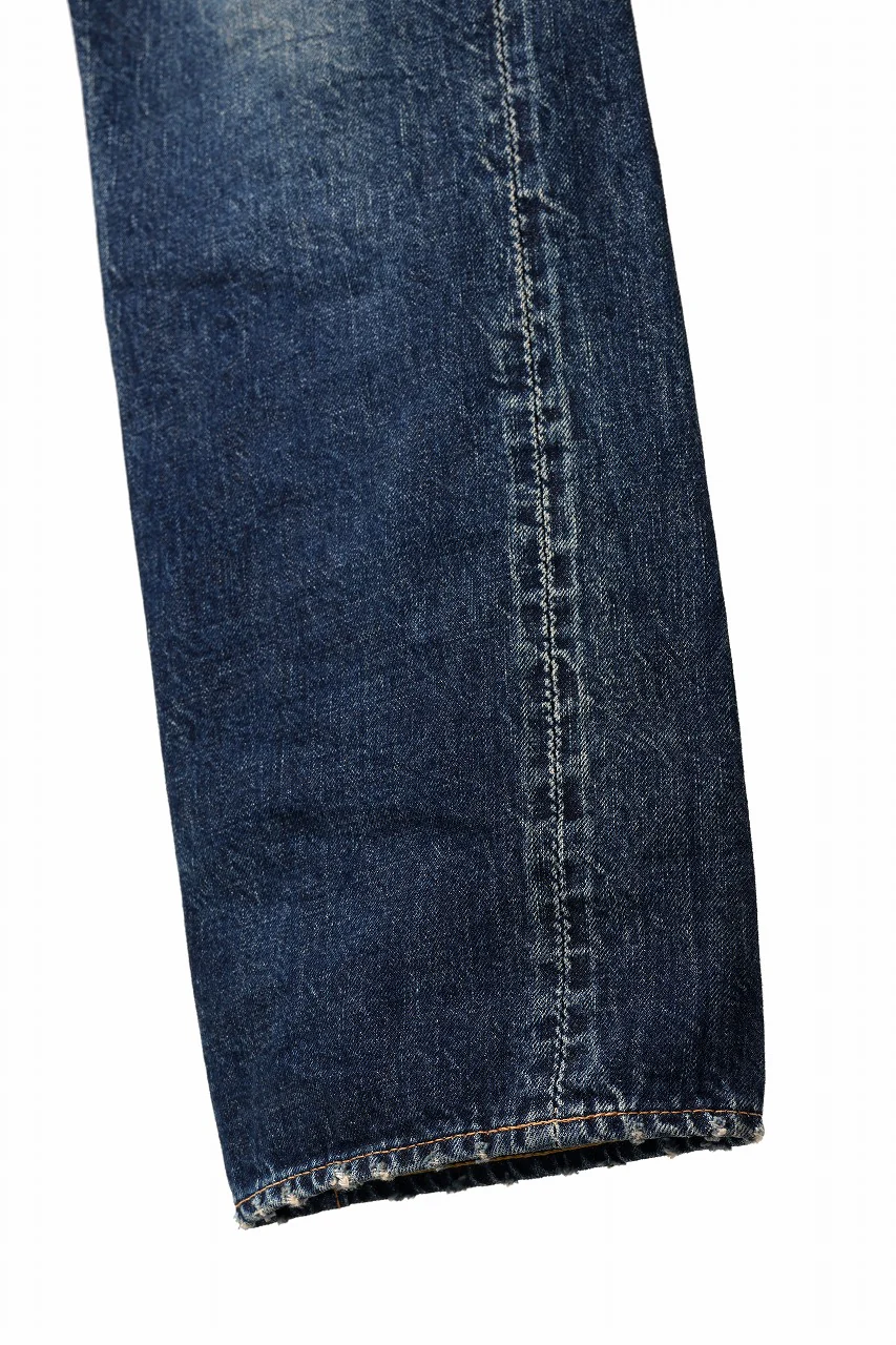 FULLCOUNT x LOOM exclusive "Old Dude" Straight Denim Pants / 13.7oz Zimbabwe Selvedge Denim (INDIGO BLUE) - Image 11