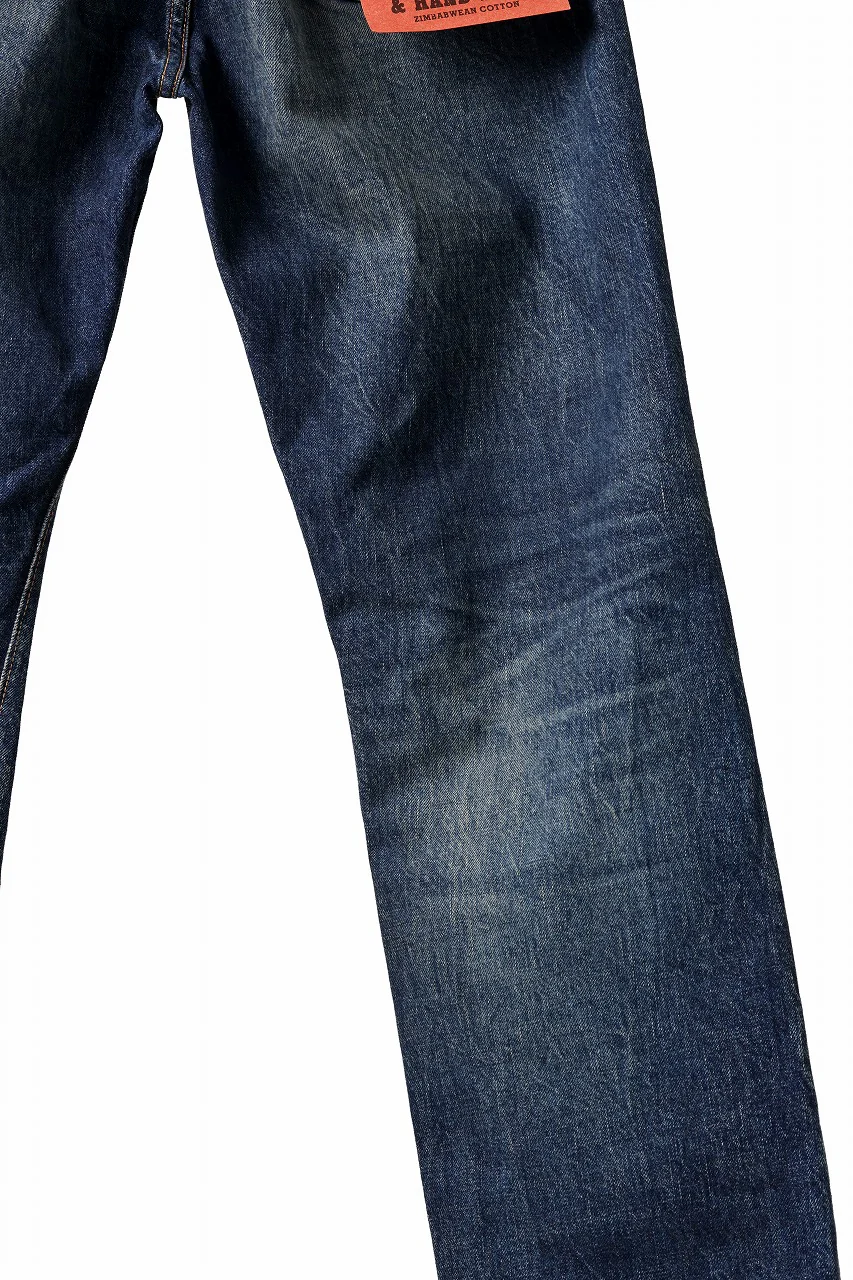 FULLCOUNT x LOOM exclusive "Old Dude" Straight Denim Pants / 13.7oz Zimbabwe Selvedge Denim (INDIGO BLUE) - Image 15
