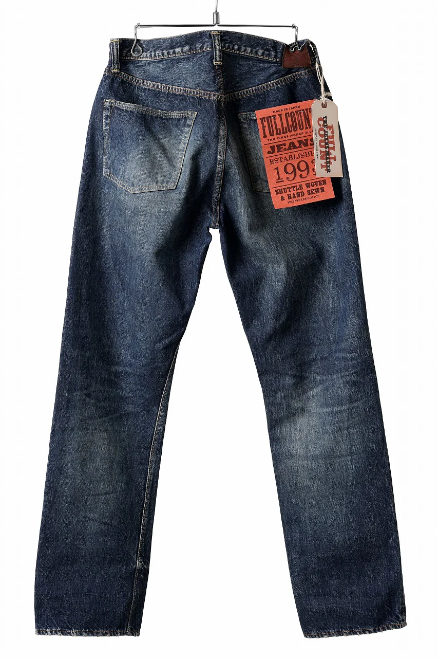 FULLCOUNT x LOOM exclusive "Old Dude" Straight Denim Pants / 13.7oz Zimbabwe Selvedge Denim (INDIGO BLUE) - Image 3