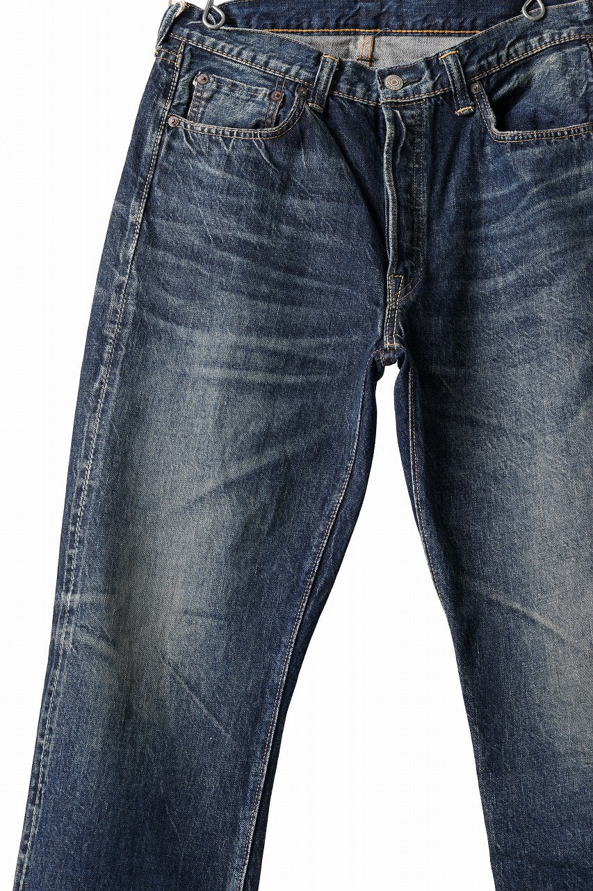 FULLCOUNT x LOOM exclusive "Old Dude" Straight Denim Pants / 13.7oz Zimbabwe Selvedge Denim (INDIGO BLUE) - Image 4