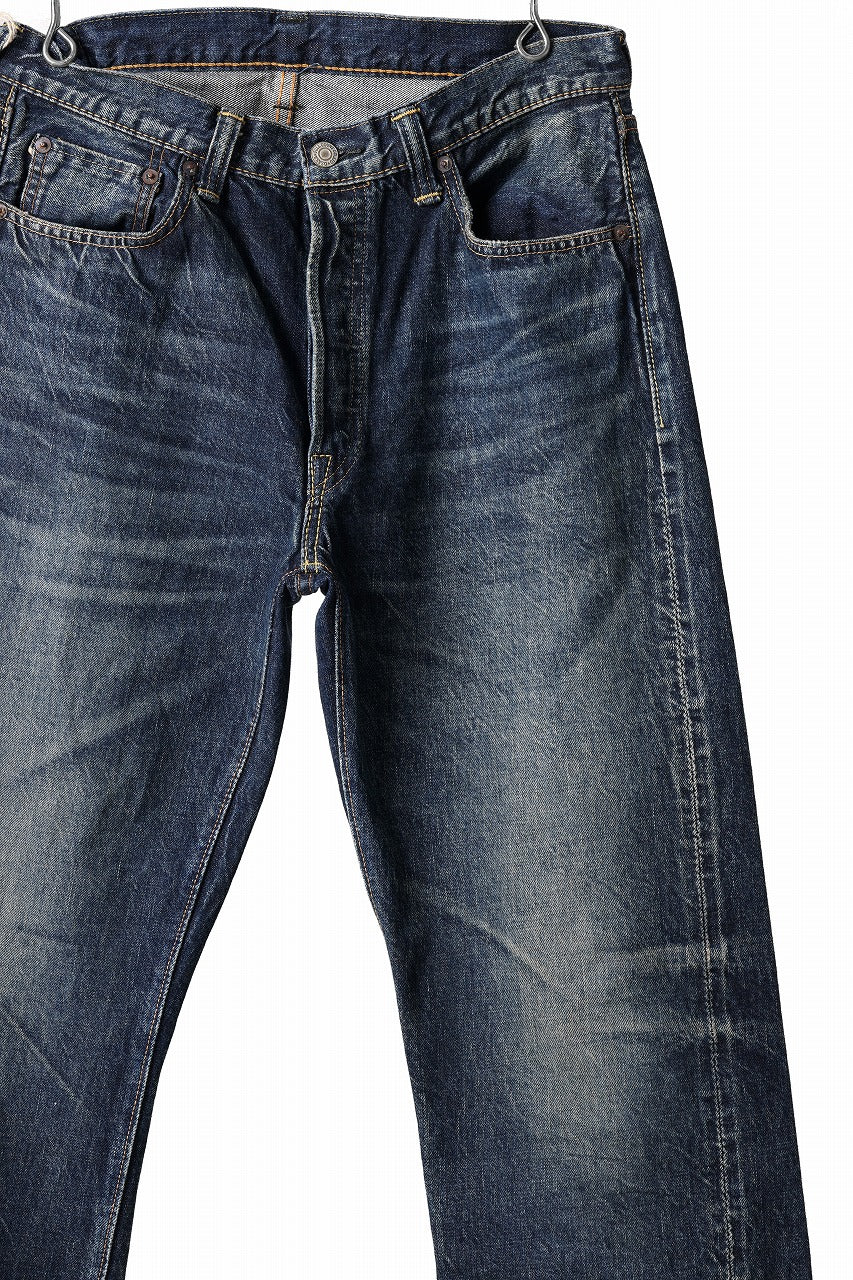FULLCOUNT x LOOM exclusive "Old Dude" Straight Denim Pants / 13.7oz Zimbabwe Selvedge Denim (INDIGO BLUE) - Image 5