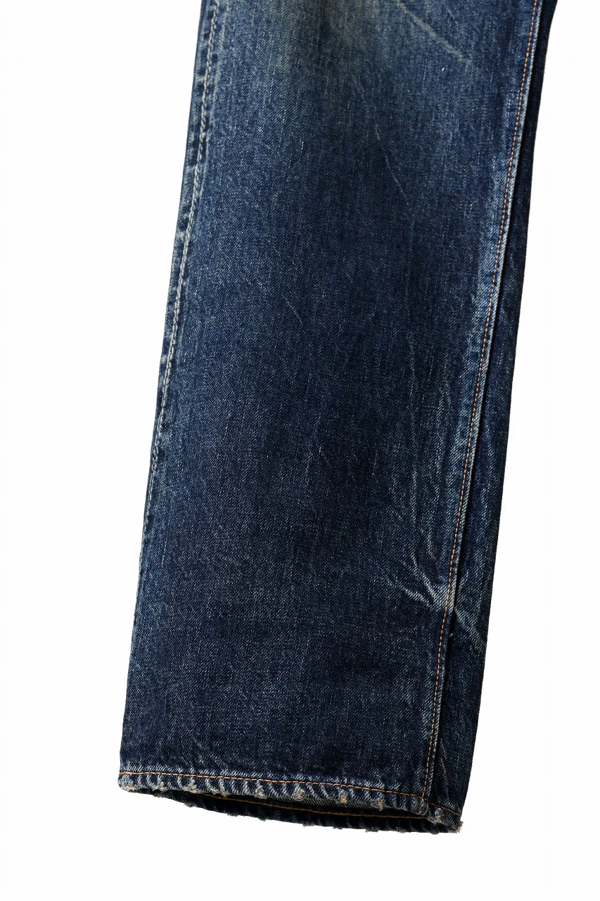 FULLCOUNT x LOOM exclusive "Old Dude" Straight Denim Pants / 13.7oz Zimbabwe Selvedge Denim (INDIGO BLUE) - Image 7