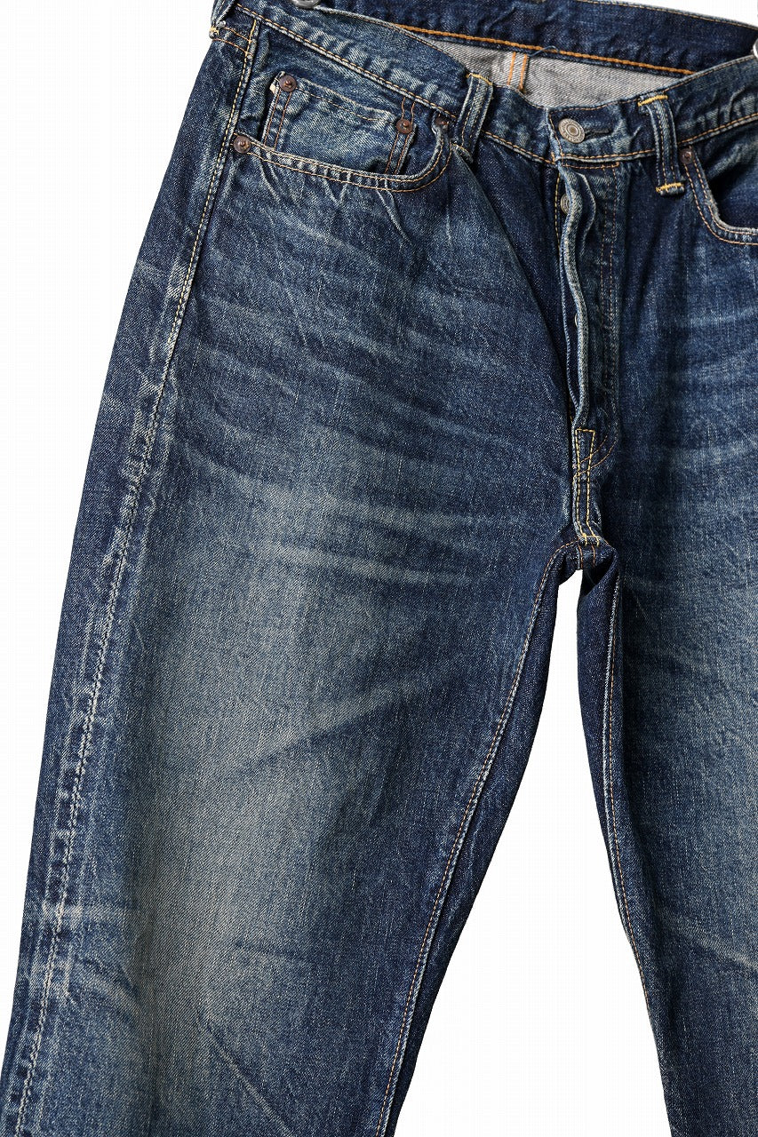 FULLCOUNT x LOOM exclusive "Old Dude" Straight Denim Pants / 13.7oz Zimbabwe Selvedge Denim (INDIGO BLUE) - Image 8