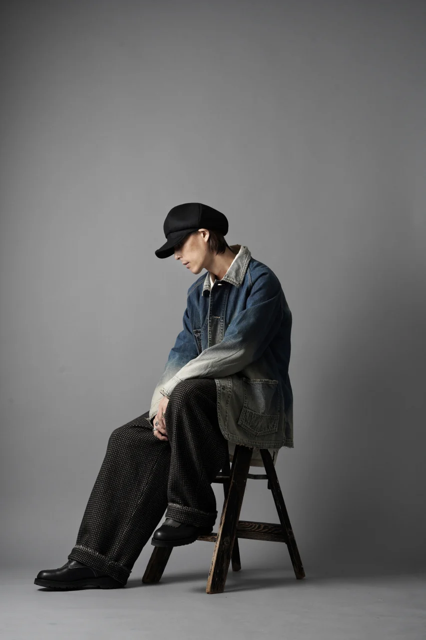 FULLCOUNT x N/07 exclusive COVER ALL JACKET / 10.5oz Zimbabwe Denim (INDIGO BLUE / EFFECTED) - Image 33