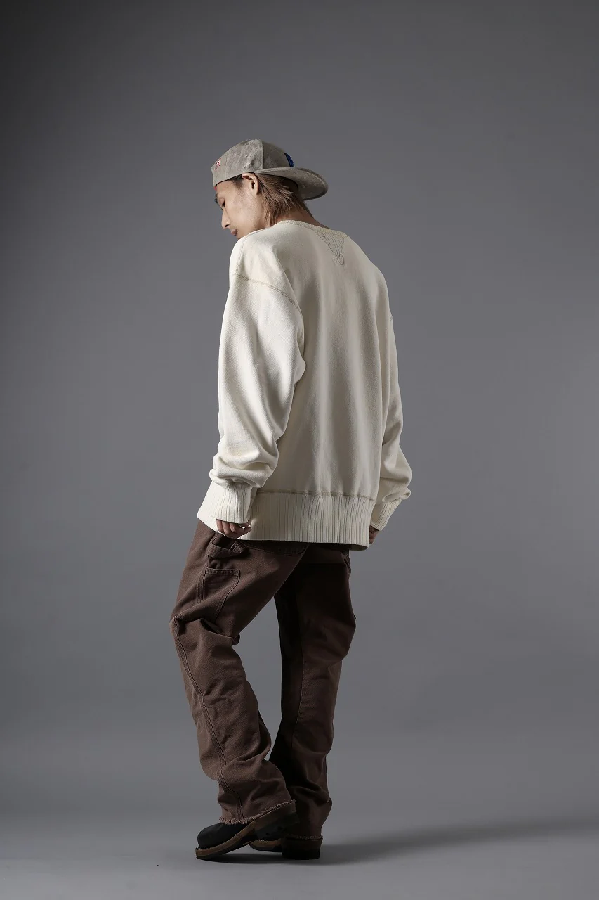 FULLCOUNT x N/07 exclusive Double V Set In Sleeve / Mother Cotton "Exhausted" (Ecru) - Image 29