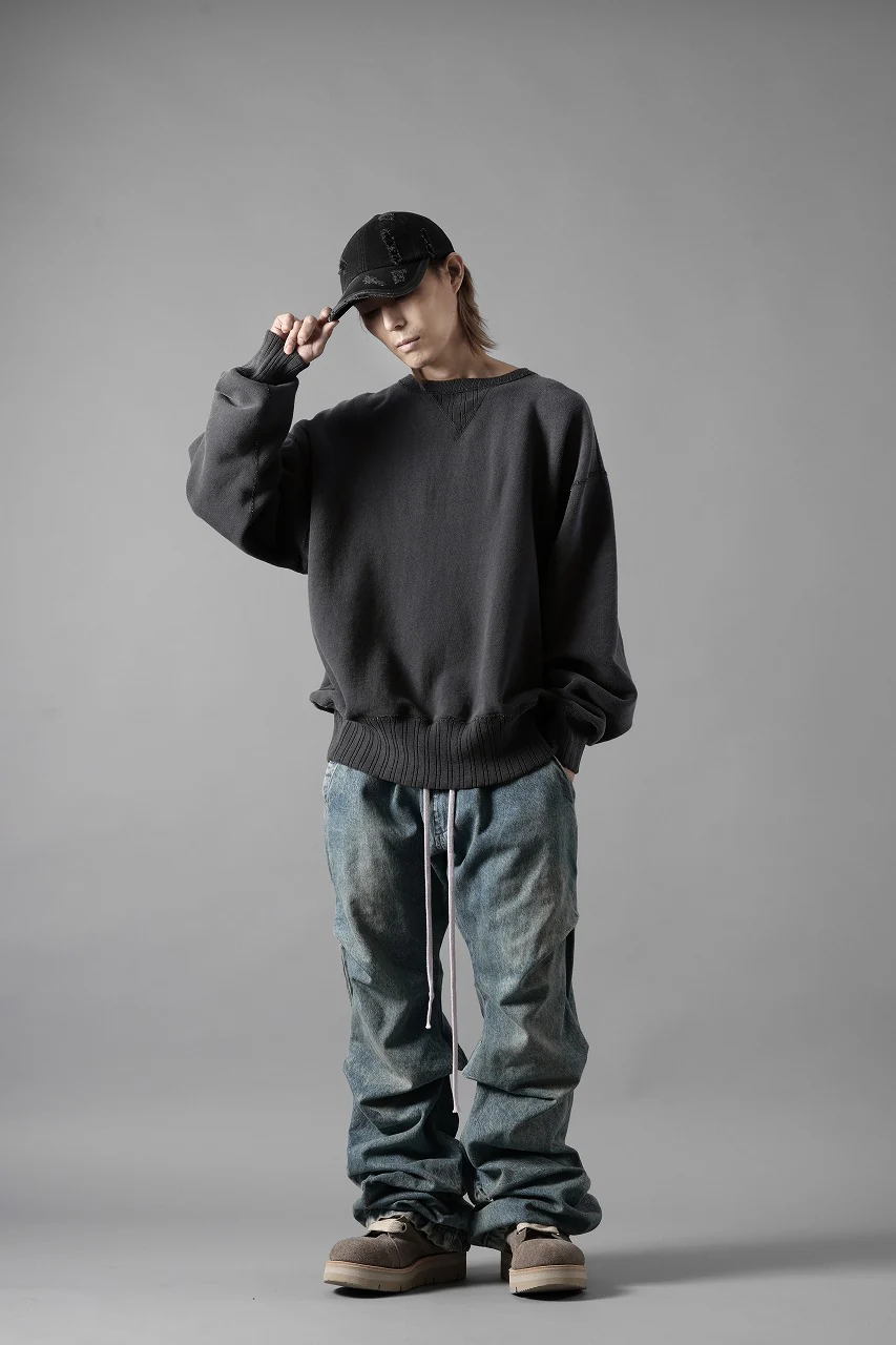 FULLCOUNT x N/07 exclusive Double V Set In Sleeve / Mother Cotton "Exhausted" (Ink Black) - Image 26