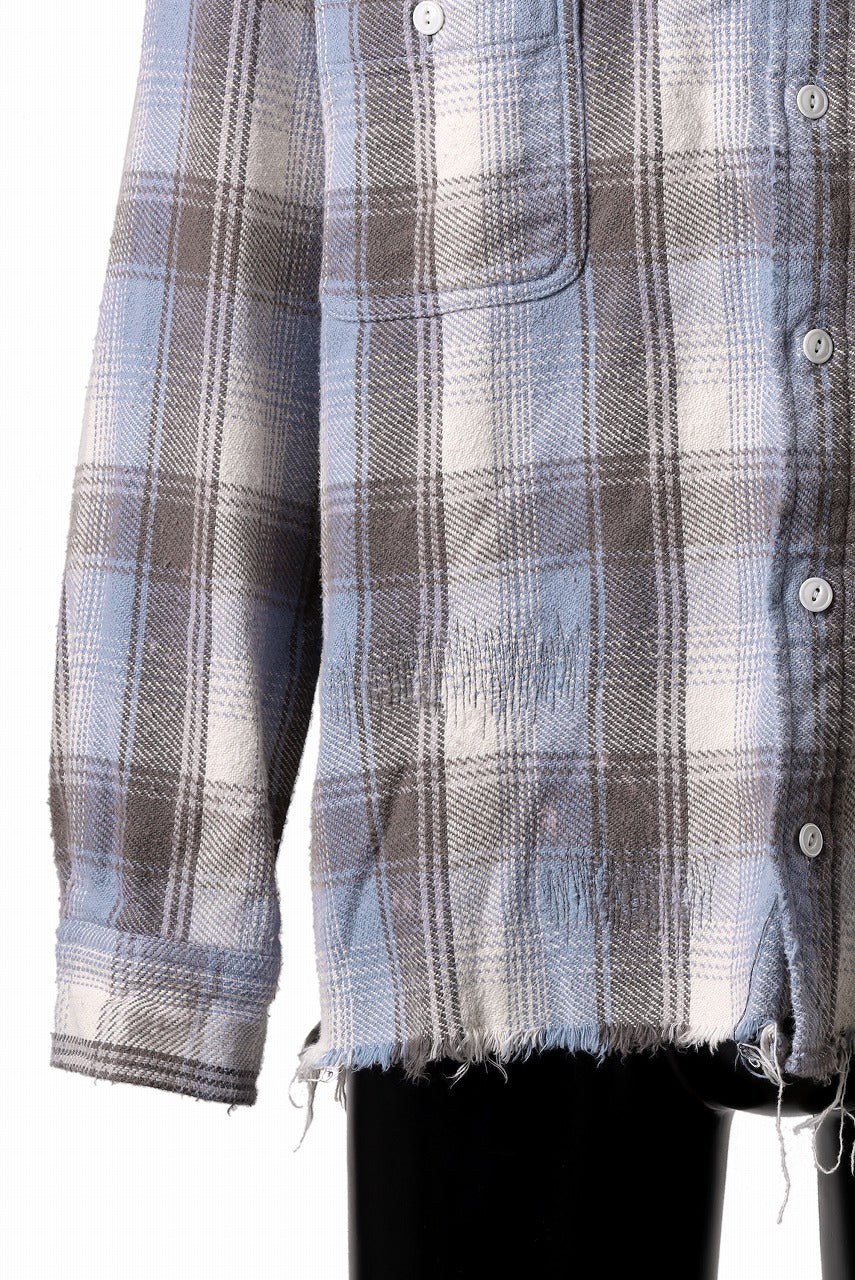 FULLCOUNT x N/07 exclusive Original Check Flannel Shirt (Blue) - Image 10
