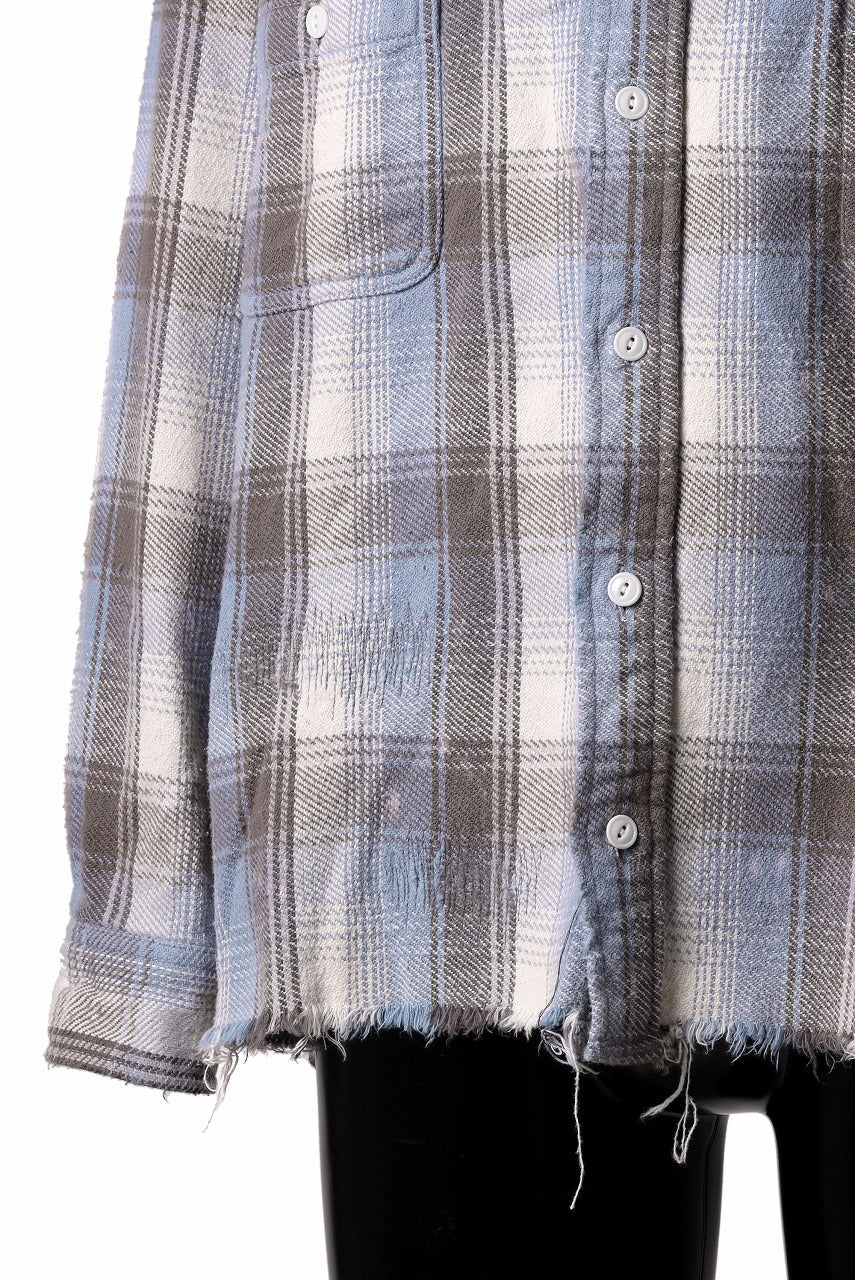 FULLCOUNT x N/07 exclusive Original Check Flannel Shirt (Blue) - Image 11