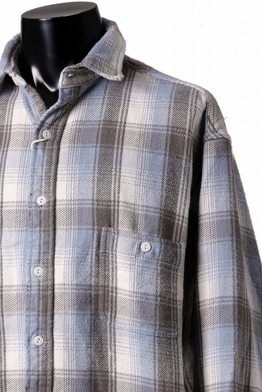 FULLCOUNT x N/07 exclusive Original Check Flannel Shirt (Blue) - Image 12