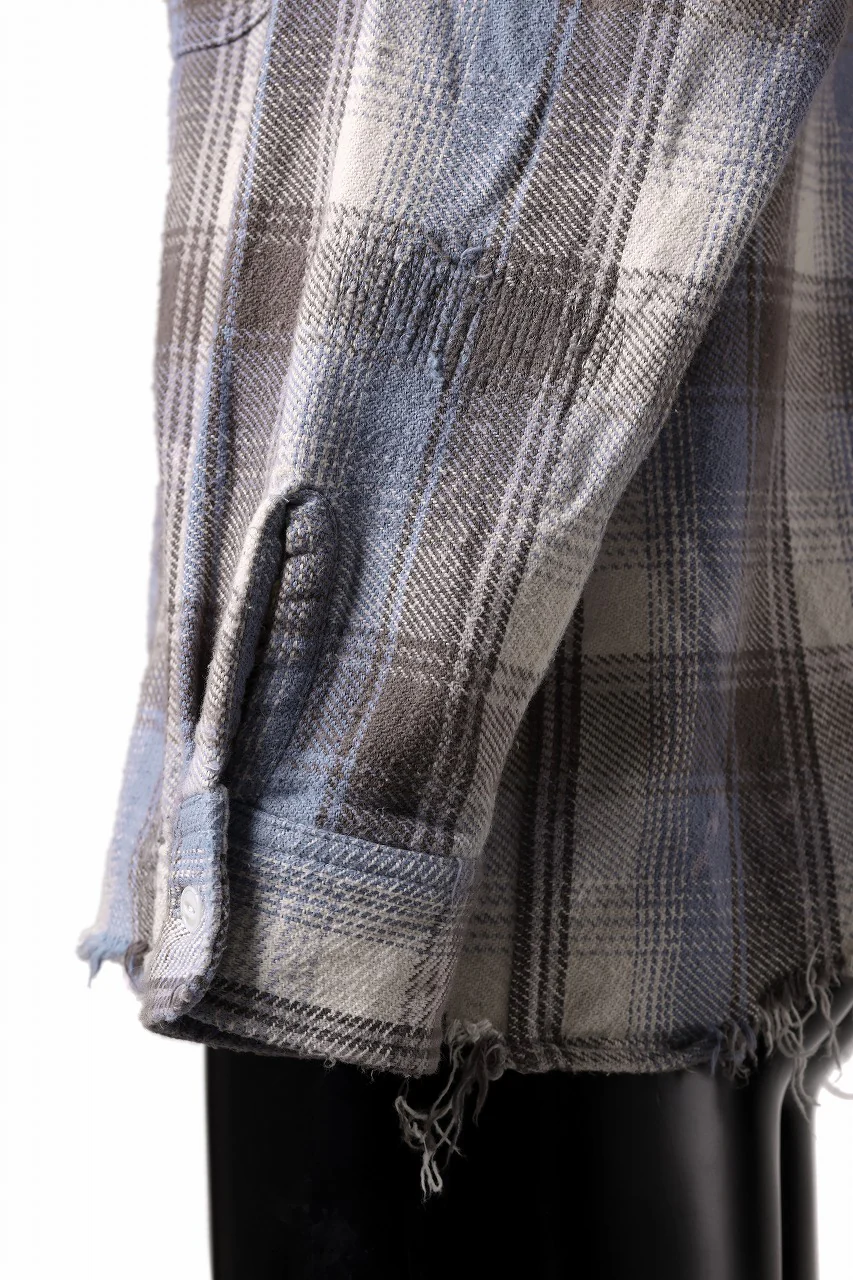 FULLCOUNT x N/07 exclusive Original Check Flannel Shirt (Blue) - Image 13