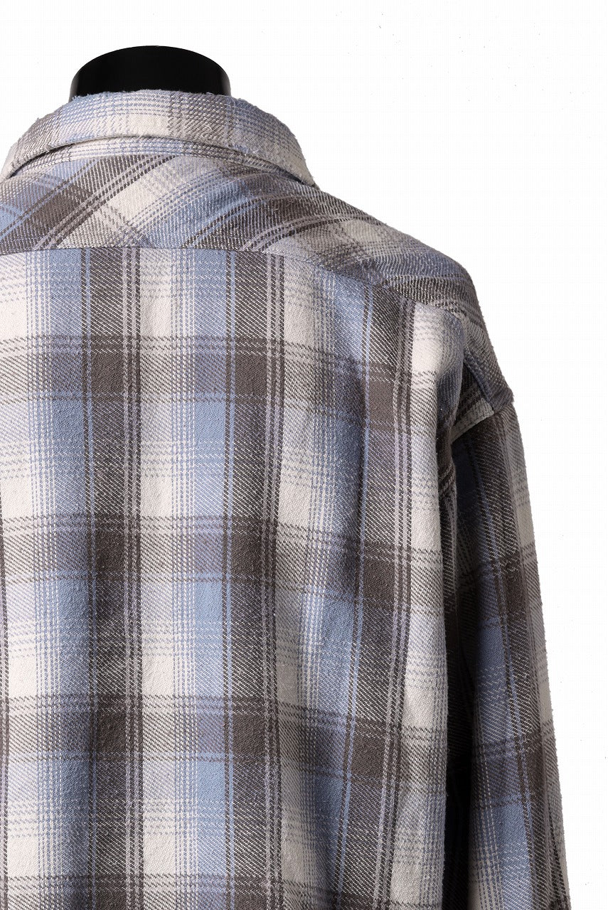 FULLCOUNT x N/07 exclusive Original Check Flannel Shirt (Blue) - Image 14
