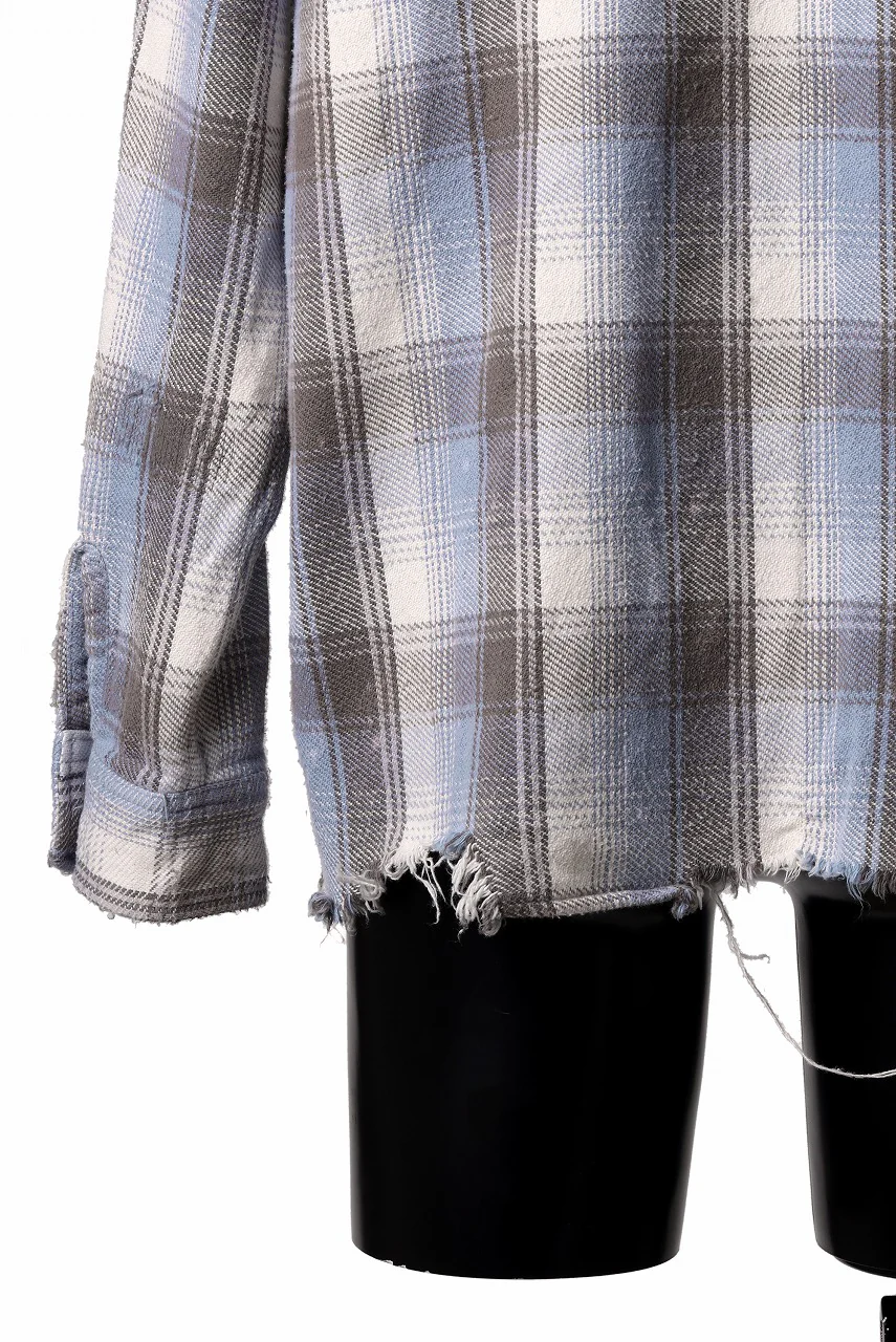 FULLCOUNT x N/07 exclusive Original Check Flannel Shirt (Blue) - Image 15
