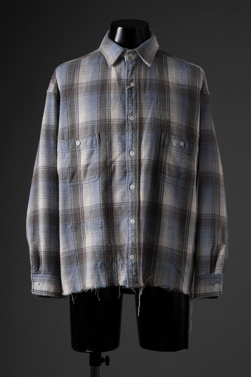 FULLCOUNT x N/07 exclusive Original Check Flannel Shirt (Blue) - Image 16