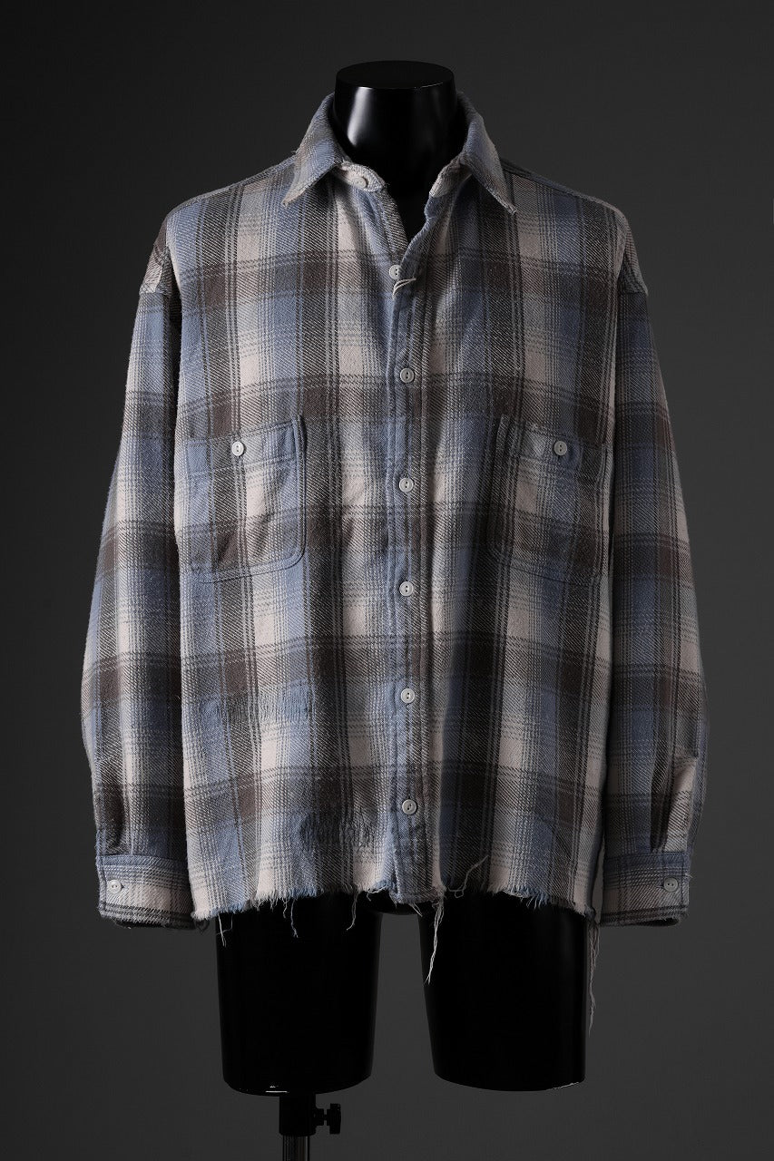 FULLCOUNT x N/07 exclusive Original Check Flannel Shirt (Blue) - Image 17