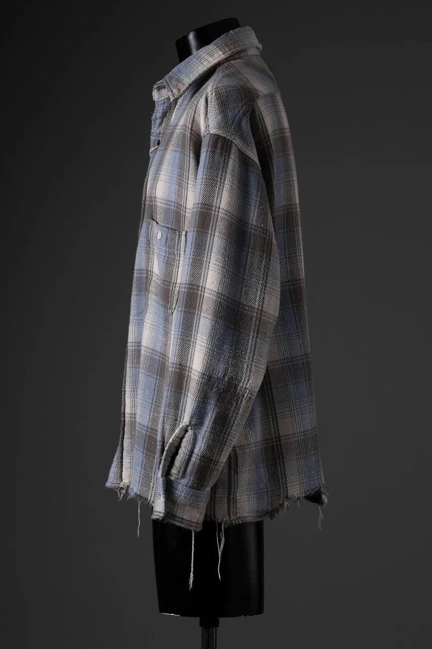 FULLCOUNT x N/07 exclusive Original Check Flannel Shirt (Blue) - Image 19