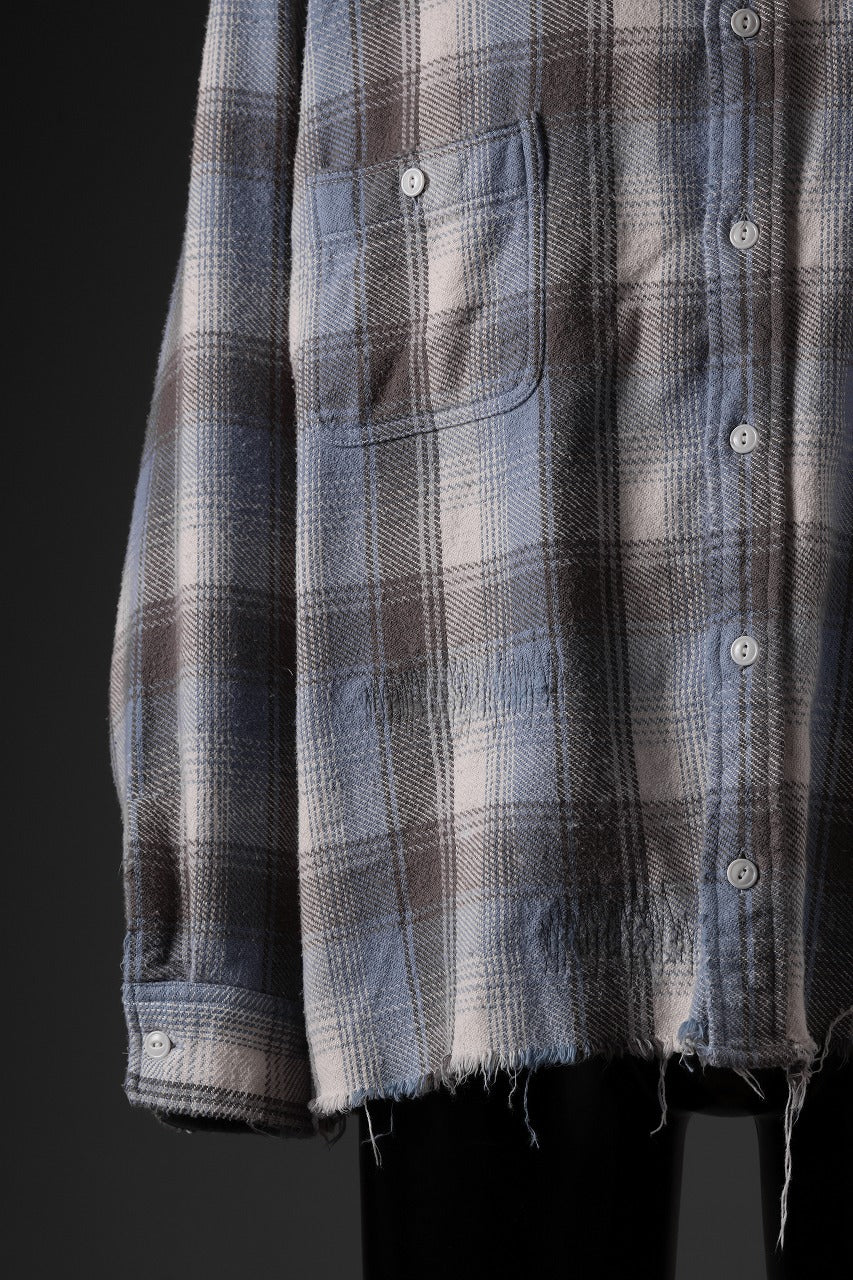 FULLCOUNT x N/07 exclusive Original Check Flannel Shirt (Blue) - Image 23