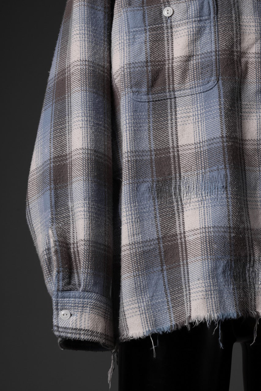 FULLCOUNT x N/07 exclusive Original Check Flannel Shirt (Blue) - Image 24