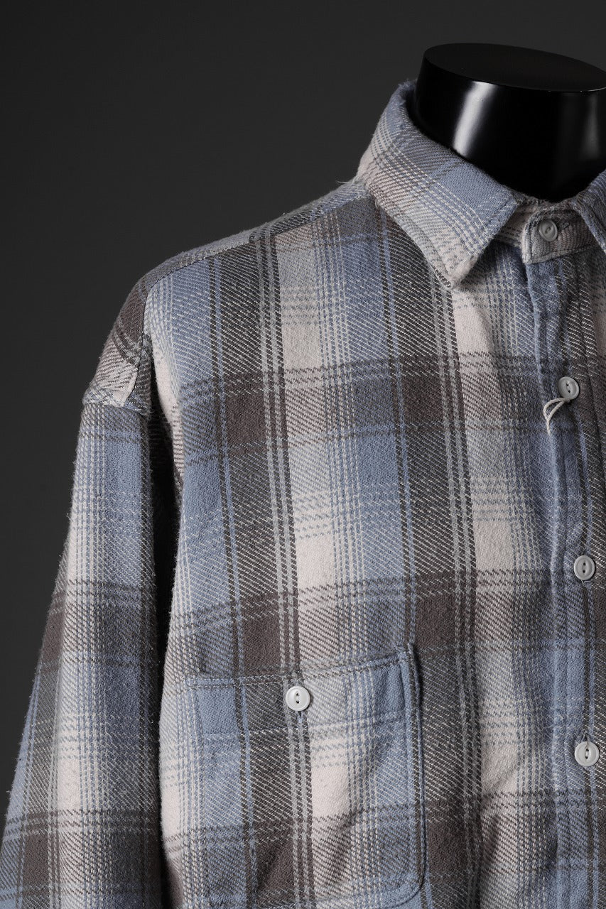 FULLCOUNT x N/07 exclusive Original Check Flannel Shirt (Blue) - Image 25