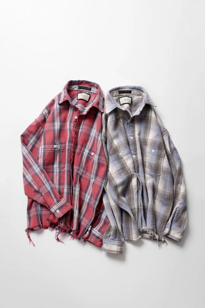 FULLCOUNT x N/07 exclusive Original Check Flannel Shirt (Blue) - Image 35