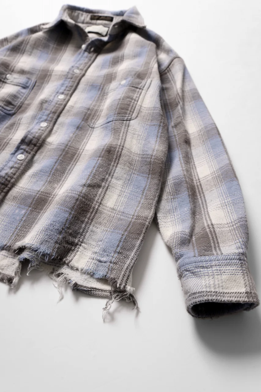 FULLCOUNT x N/07 exclusive Original Check Flannel Shirt (Blue) - Image 4