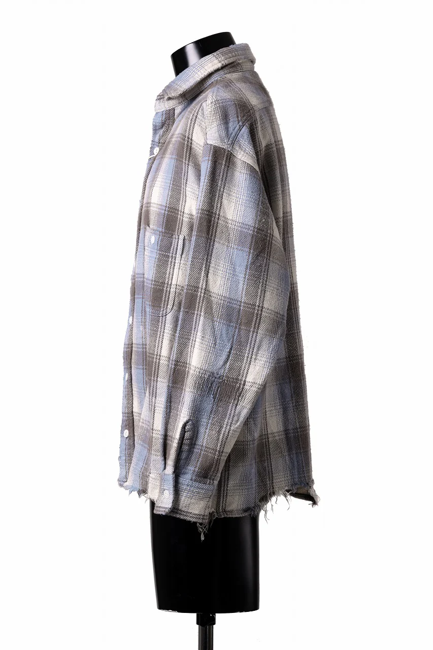 FULLCOUNT x N/07 exclusive Original Check Flannel Shirt (Blue) - Image 7