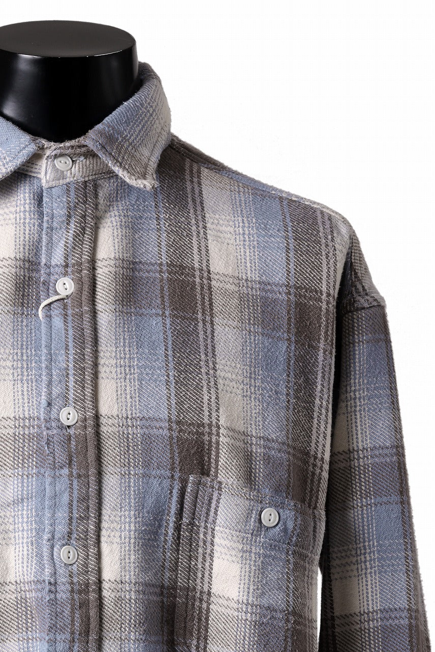 FULLCOUNT x N/07 exclusive Original Check Flannel Shirt (Blue) - Image 9