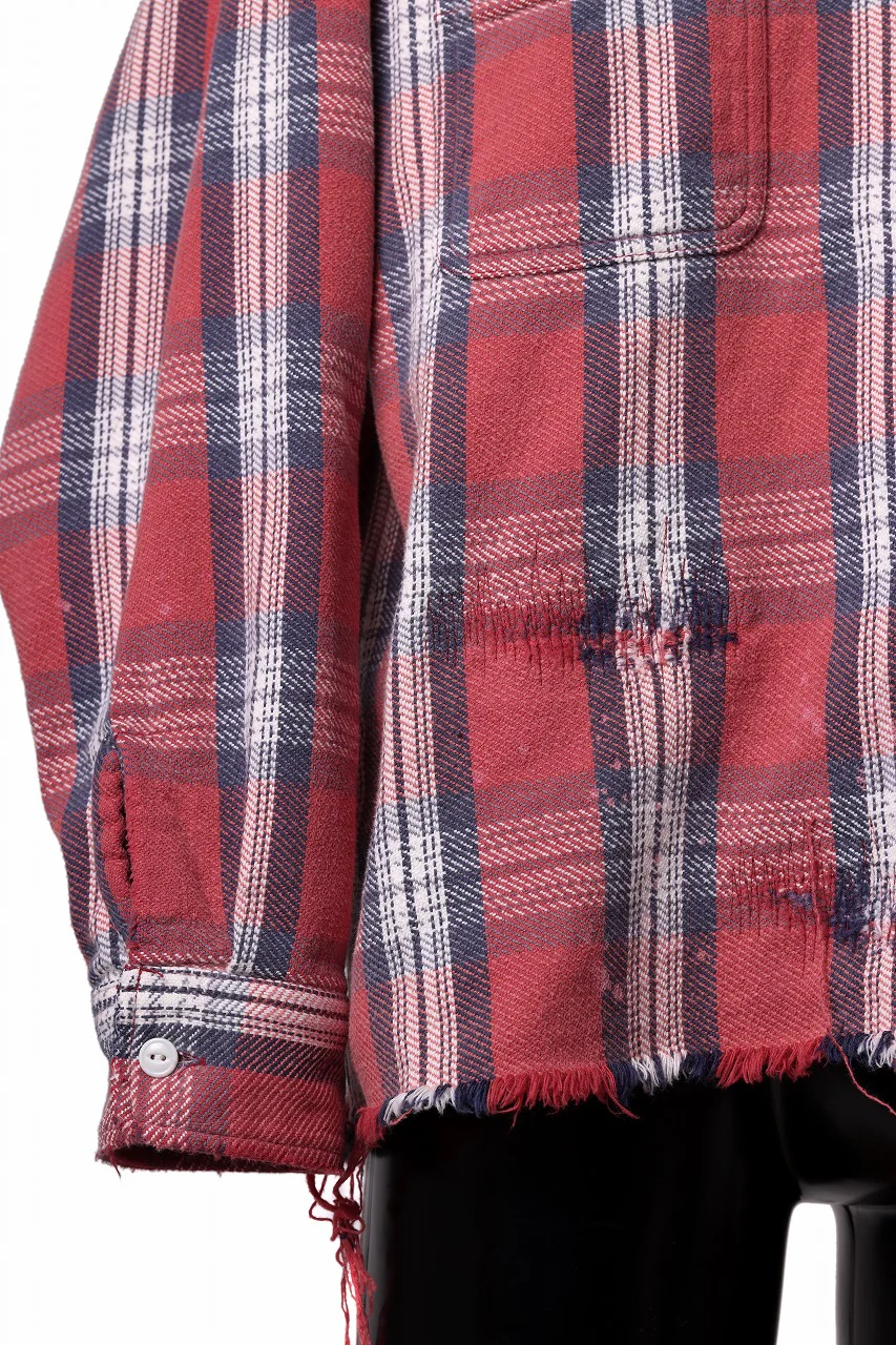 FULLCOUNT x N/07 exclusive Original Check Flannel Shirt (Red) - Image 10