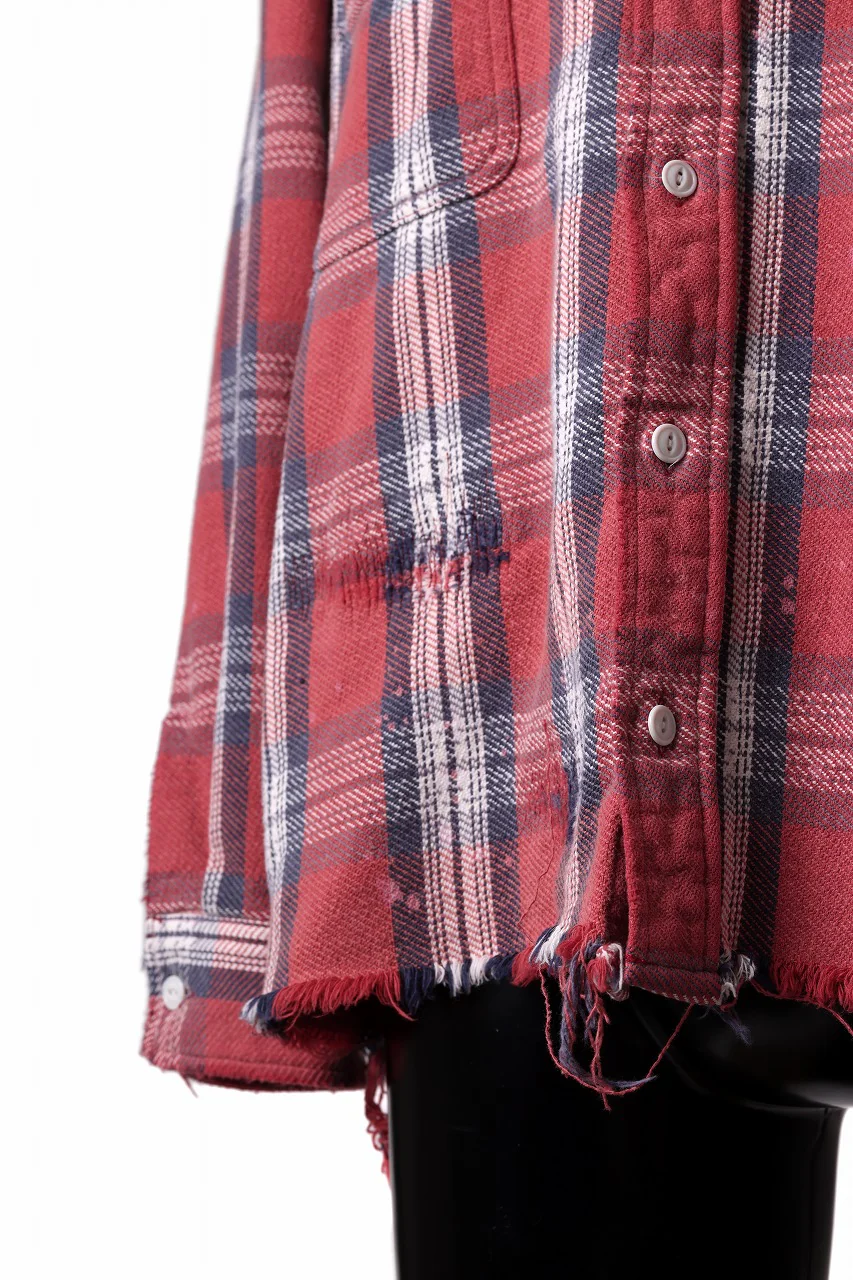 FULLCOUNT x N/07 exclusive Original Check Flannel Shirt (Red) - Image 13