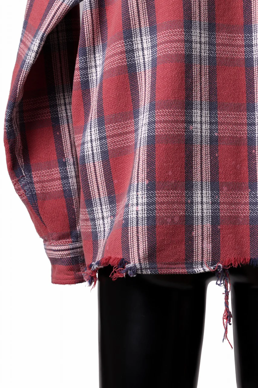 FULLCOUNT x N/07 exclusive Original Check Flannel Shirt (Red) - Image 16