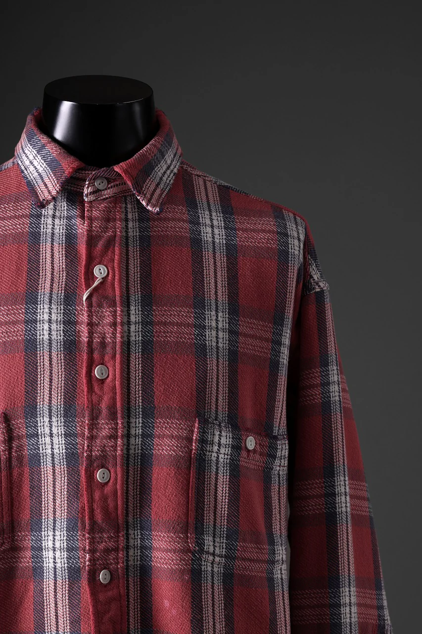 FULLCOUNT x N/07 exclusive Original Check Flannel Shirt (Red) - Image 22