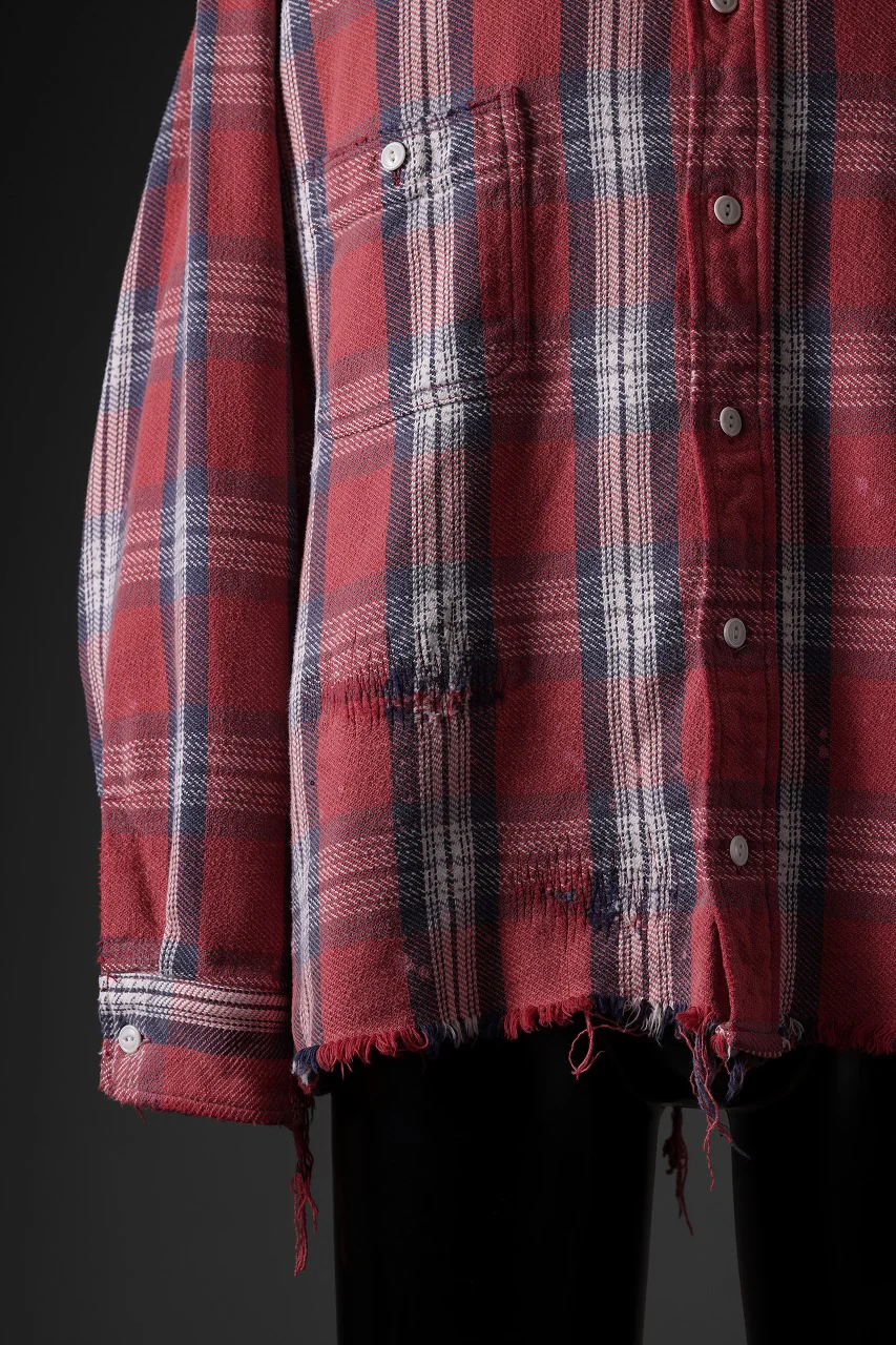 FULLCOUNT x N/07 exclusive Original Check Flannel Shirt (Red) - Image 23