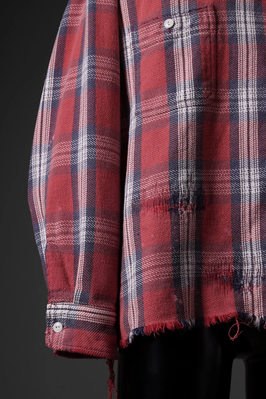 FULLCOUNT x N/07 exclusive Original Check Flannel Shirt (Red) - Image 24