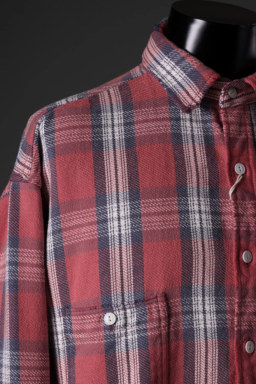FULLCOUNT x N/07 exclusive Original Check Flannel Shirt (Red) - Image 25