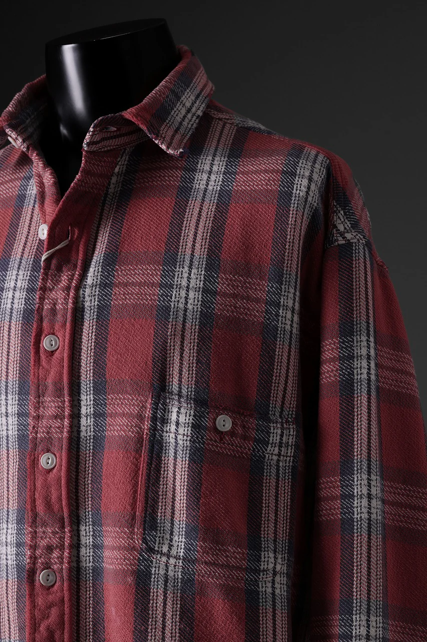 FULLCOUNT x N/07 exclusive Original Check Flannel Shirt (Red) - Image 27