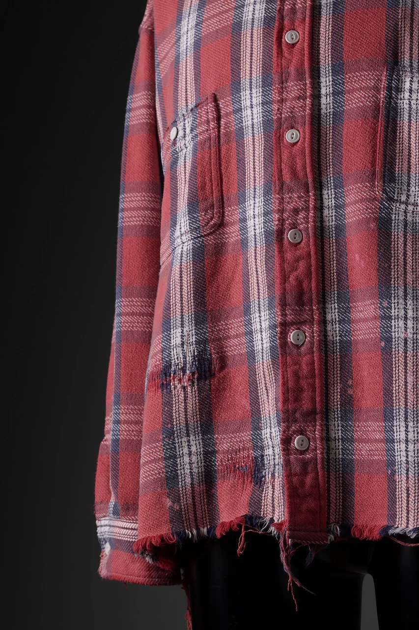 FULLCOUNT x N/07 exclusive Original Check Flannel Shirt (Red) - Image 28