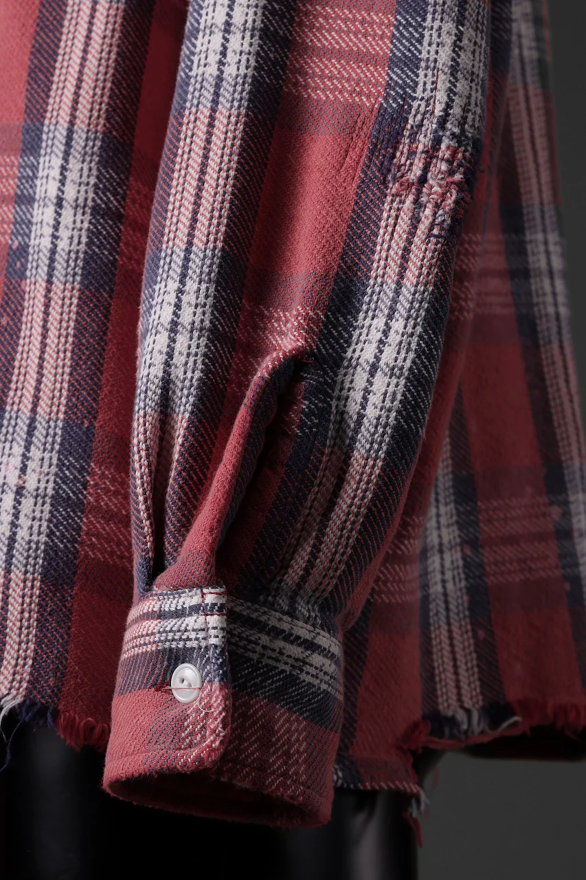 FULLCOUNT x N/07 exclusive Original Check Flannel Shirt (Red) - Image 29