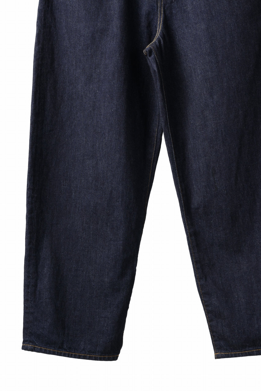 FULLCOUNT x N/07 x LOOM exclusive WIDE TAPERED DENIM PANTS / 11.5oz ZIMBABWE DENIM (INDIGO BLUE / ONE WASHED) - Image 11