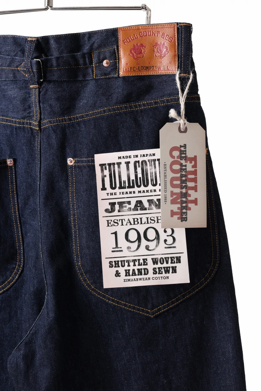 FULLCOUNT x N/07 x LOOM exclusive WIDE TAPERED DENIM PANTS / 11.5oz ZIMBABWE DENIM (INDIGO BLUE / ONE WASHED) - Image 16