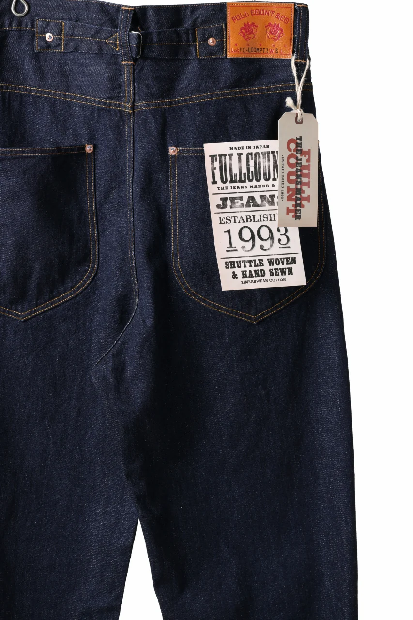 FULLCOUNT x N/07 x LOOM exclusive WIDE TAPERED DENIM PANTS / 11.5oz ZIMBABWE DENIM (INDIGO BLUE / ONE WASHED) - Image 17