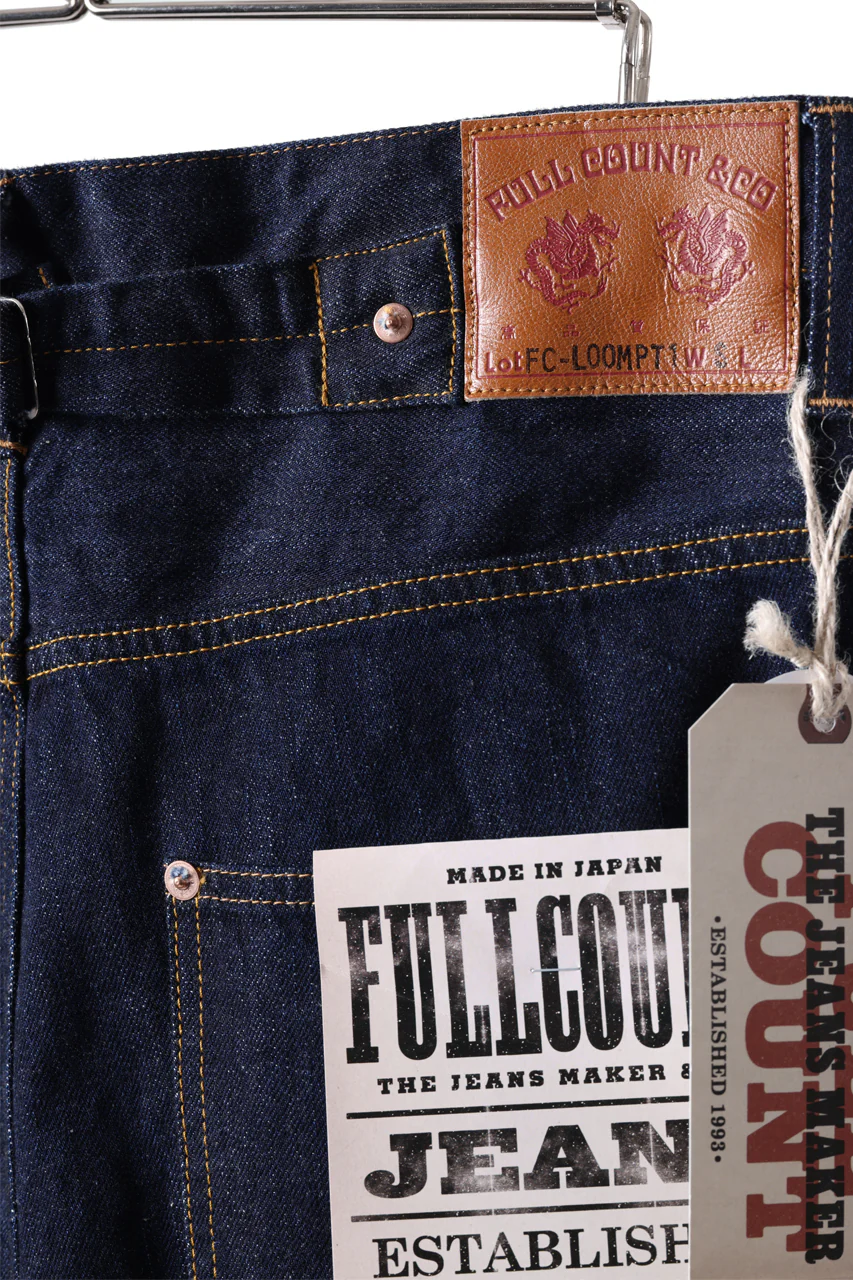 FULLCOUNT x N/07 x LOOM exclusive WIDE TAPERED DENIM PANTS / 11.5oz ZIMBABWE DENIM (INDIGO BLUE / ONE WASHED) - Image 19