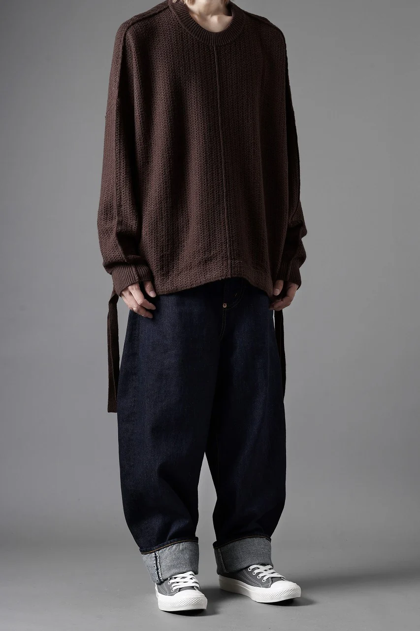 FULLCOUNT x N/07 x LOOM exclusive WIDE TAPERED DENIM PANTS / 11.5oz ZIMBABWE DENIM (INDIGO BLUE / ONE WASHED) - Image 22